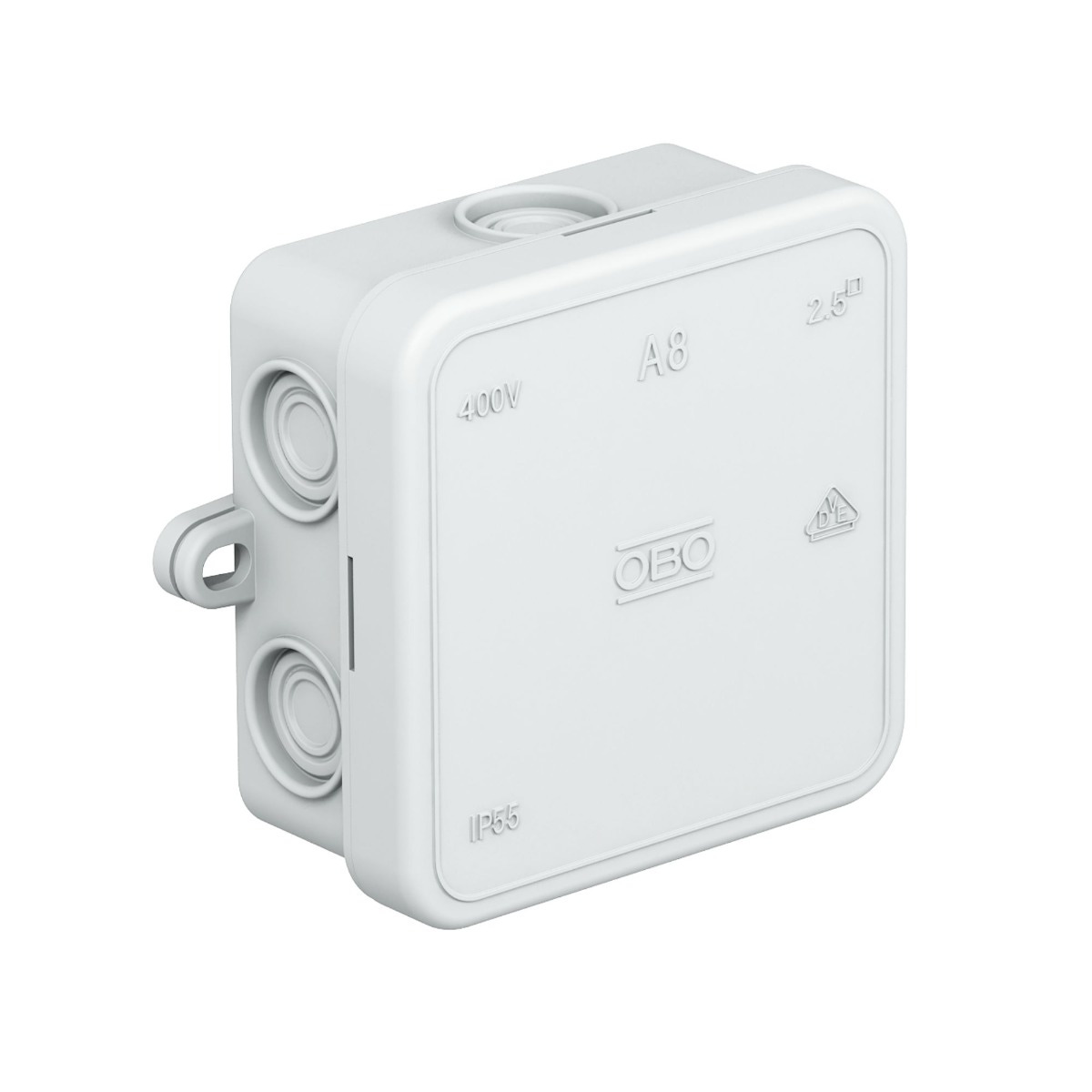 Κενό κουτί διακλάδωσης 2000016, IP55, 75 x 75 x 36 mm